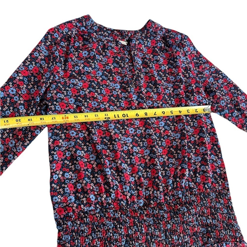 GAP Women Pleated Red Floral Dress M - Picture 10 of 17